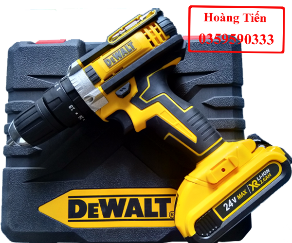 Máy khoan pin Dewalt 24v có búa 